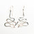 Small Sterling Touch of Romance Earrings with Moonstone by Judie Raiford