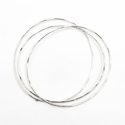 Sterling Skinny 3-Piece Bangle Set