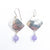 Sterling Goat Earrings with Cape Amethyst by Judie Raiford