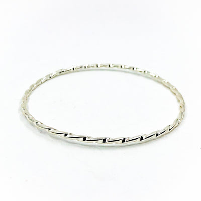 Sterling Double Twist Bangle by Judie Raiford