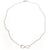 flat lay view of sterling silver Infinity Maggie Necklace by Judie Raiford