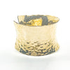 right side view of 14k Gold Filled Ball Pein Anticlastic Cuff by Judie Raiford