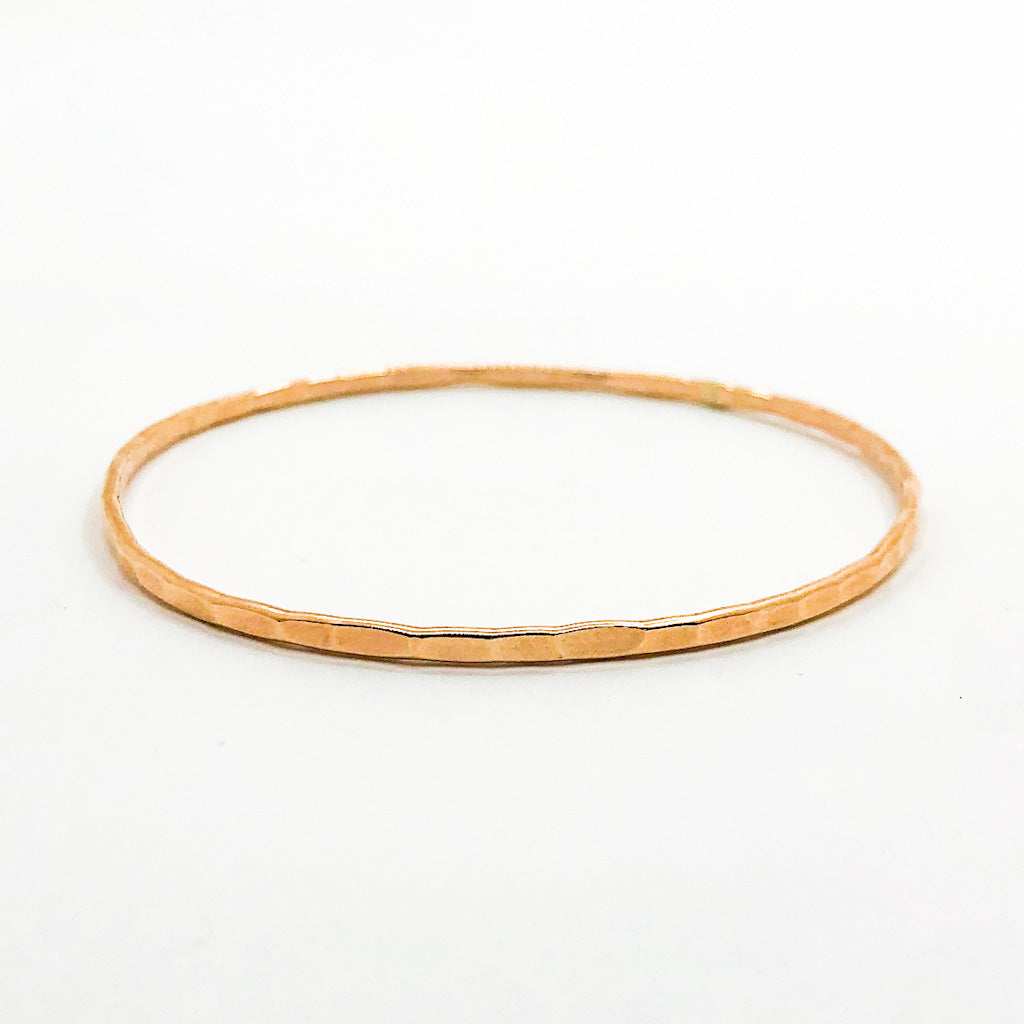 14k Gold Filled Facet Bangle by Judie Raiford