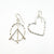 sterling silver Peace and Love Earrings by Judie Raiford