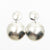 Sterling Textured Double Disc Earrings by Judie Raiford