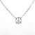 detail view of peace sign pendant in sterling silver Tiny Peace Sign Necklace by Judie Raiford
