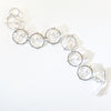 Flat Lay view of Not Naught Round Sterling Bracelet with Pearls by Judie Raiford