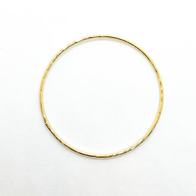 over top view of 14k Gold Filled Bubble Texture Bangle by Judie Raiford