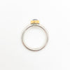 over top view of size 6.5 Round Iolite Ring by Judie Raiford