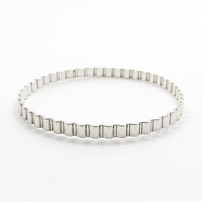 Corrugated Sterling Bangle