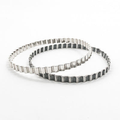 Corrugated Sterling Bangle