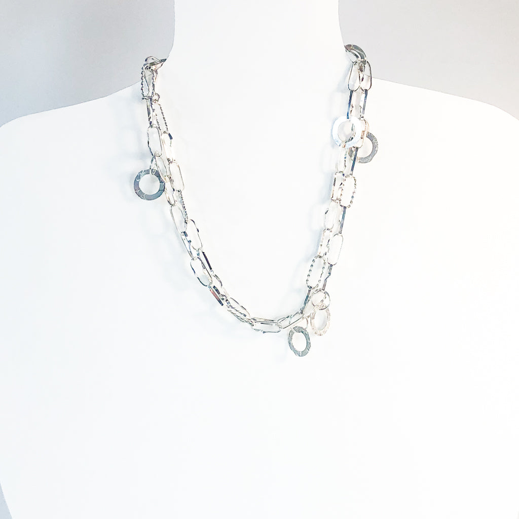 Sterling Heavenly Dangles Necklace