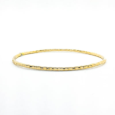 14k Gold Filled Cross Pein Bangle by Judie Raiford