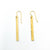 14k Gold Filled Ball Pein Bar Earrings by Judie Raiford