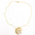 14k Gold Filled Ball Pein Flat Disc Lynne Necklace by Judie Raiford