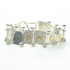front side view of Sterling and 22k Singer Bracelet by Judie Raiford