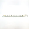 side angle view of Sterling and 22k Singer Bracelet by Judie Raiford