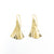 14k Gold Filled Ginkgo Ra Ra Earrings by Judie Raiford
