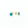 14k Gold Filled Turquoise Stud Earrings