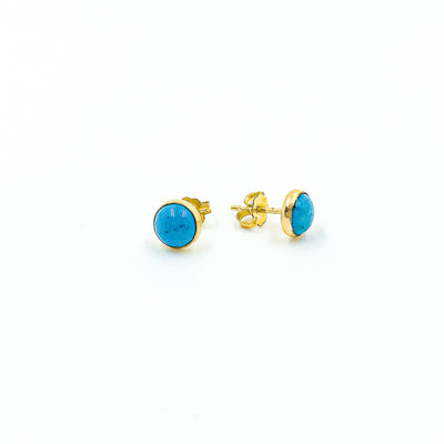 14k Gold Filled Turquoise Stud Earrings