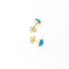 14k Gold Filled Turquoise Stud Earrings