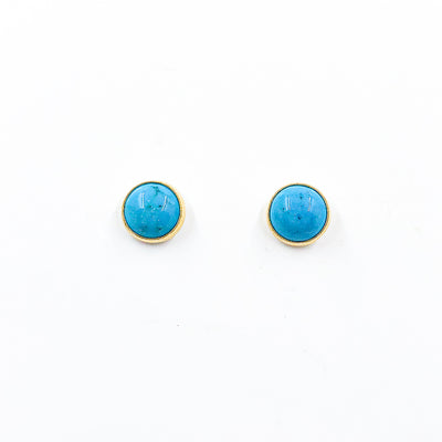 14k Gold Filled Turquoise Stud Earrings