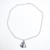 Large Sterling Ginkgo Ra Ra Necklace by Judie Raiford