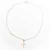 Sterling Tiny Cross Necklace by Judie Raiford