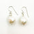 Small White Baroque Pearl Earrings by Judie Raiford