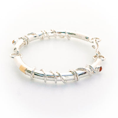 alternative view of Hinged Bangle with Citrine by Judie Raiford