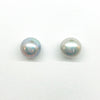 Extra Large 12mm Gray Pearl Stud Earrings by Judie Raiford
