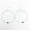 Sterling Orbit Earrings with Black Onyx by Judie Raiford