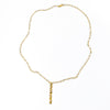14k Gold Filled Hammered Bar Necklace by Judie Raiford
