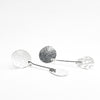 side angle view of sterling silver Jodell Earrings by Judie Raiford