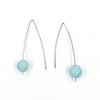 Sandblasted Peruvian Opal Earrings by Judie Raiford