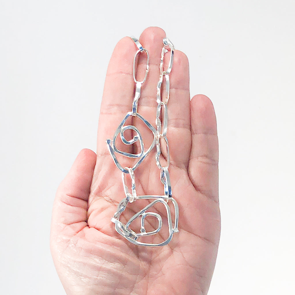 Sterling Sub Rosa Necklace