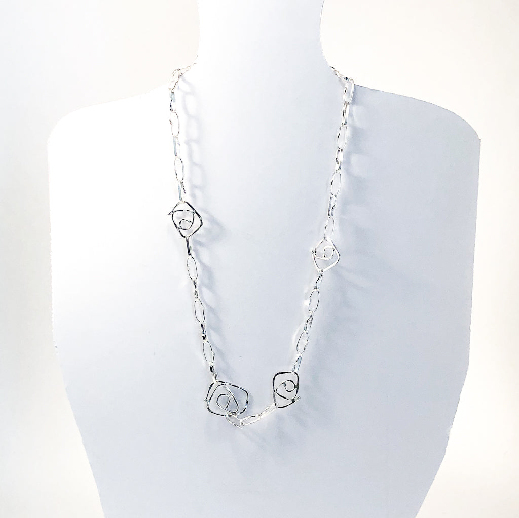 Sterling Sub Rosa Necklace