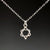 Small Sterling Star of David Necklace
