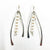 Sterling Wishbone Earrings with White Pearls by Judie Raiford
