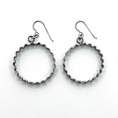 Sterling Small Corrugated Hoops