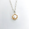 Detail of Water Drop Pearl Necklace by Judie Raiford