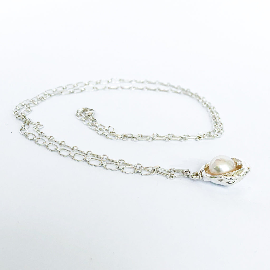 Long Raindrop Pearl Necklace - Raiford Gallery Inc