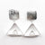 Sterling Disc Top Teepee Earrings by Judie Raiford