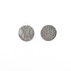 Sterling Textured Circle Stud Earrings by Judie Raiford