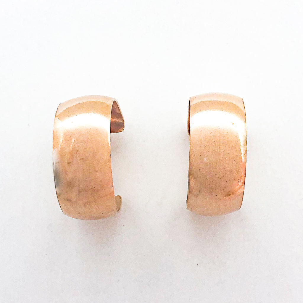 14k Rose Gold Filled Wedding Ring Hoop Earrings by Judie Raiford