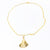 flat lay view of 14k Gold Filled Ginkgo Necklace by Judie Raiford