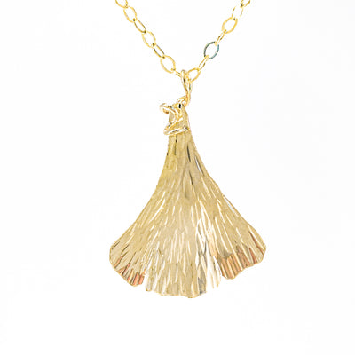 14k Gold Filled Ginkgo Necklace