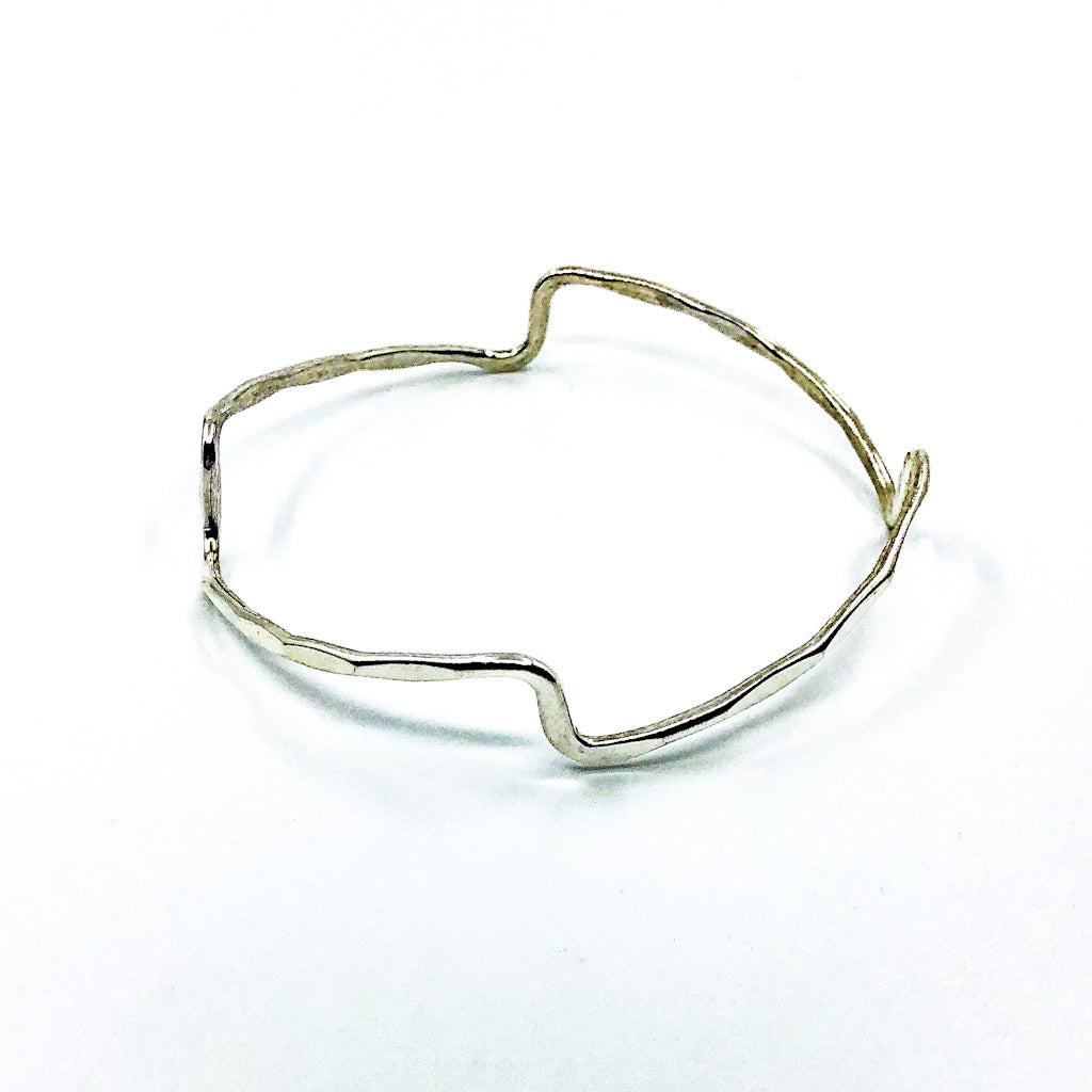 Sterling Zig Zag Bangle by Judie Raiford