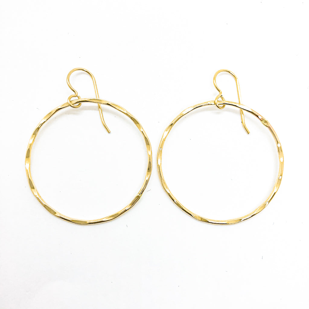 14k Gold Filled Large Orbit Earrings by Judie Raiford
