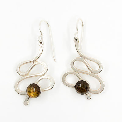 Sterling Touch of Romance Earrings with Smoky Quartz by Judie Raiford